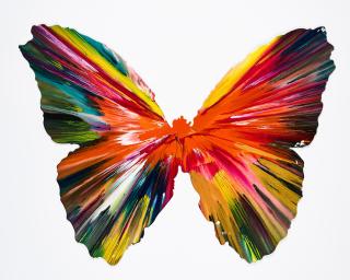 Damien Hirst - Butterfly Spin Painting.