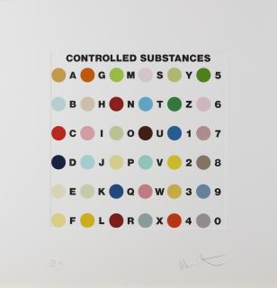 Damien Hirst - Controlled Substances Key Spot (Meprobamate)