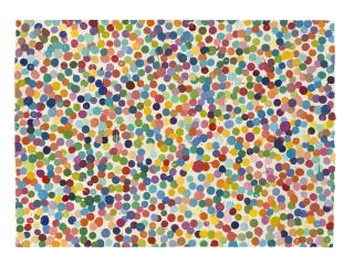 Damien Hirst - Currency: 7107. Squash up the emotion
