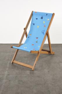 Damien Hirst - Deckchair / blue.