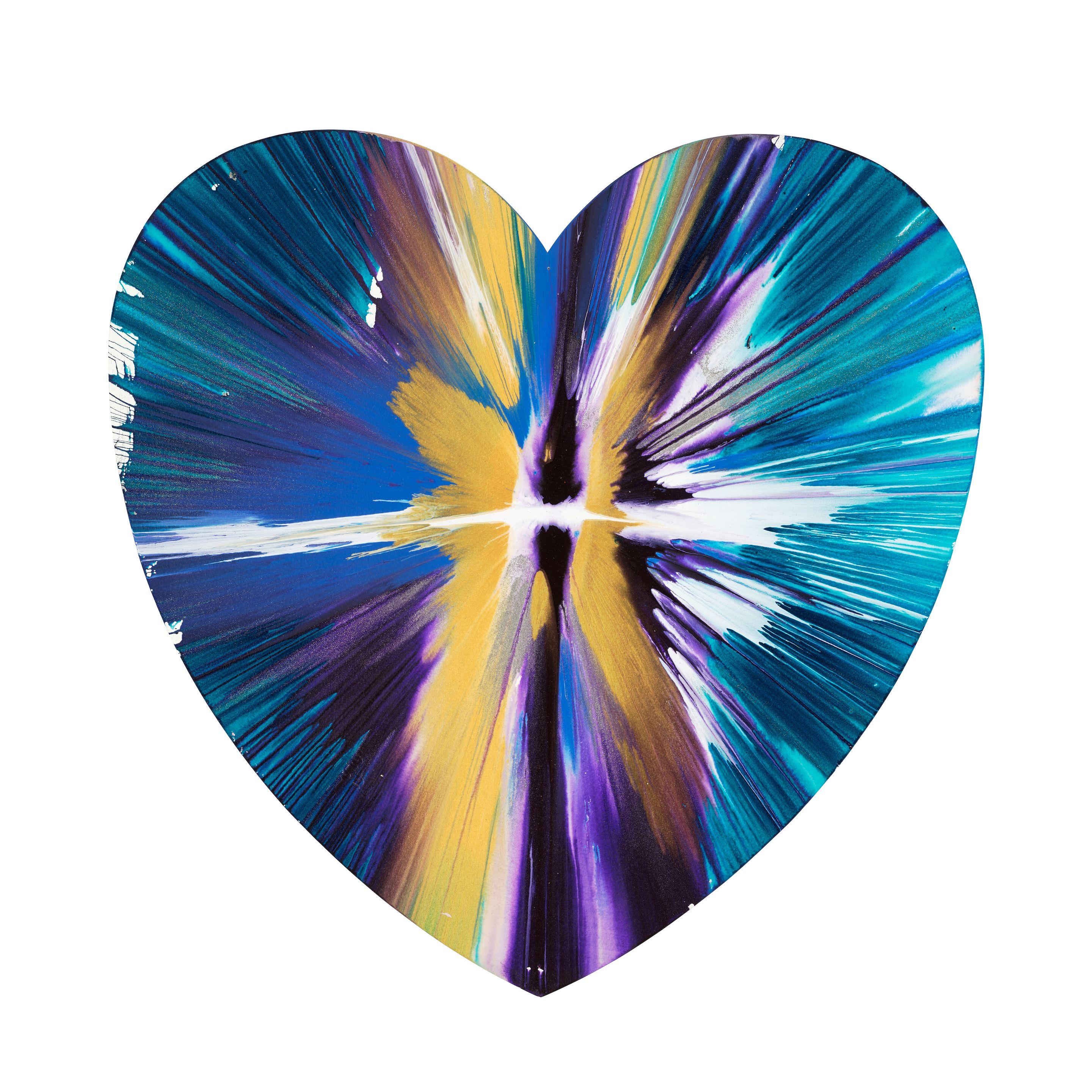 Damien Hirst - Heart Spin Painting