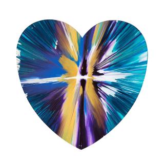 Damien Hirst - Heart Spin Painting