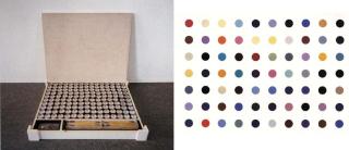 Damien Hirst - Pharmaceutic Wall Painting, Five Blacks