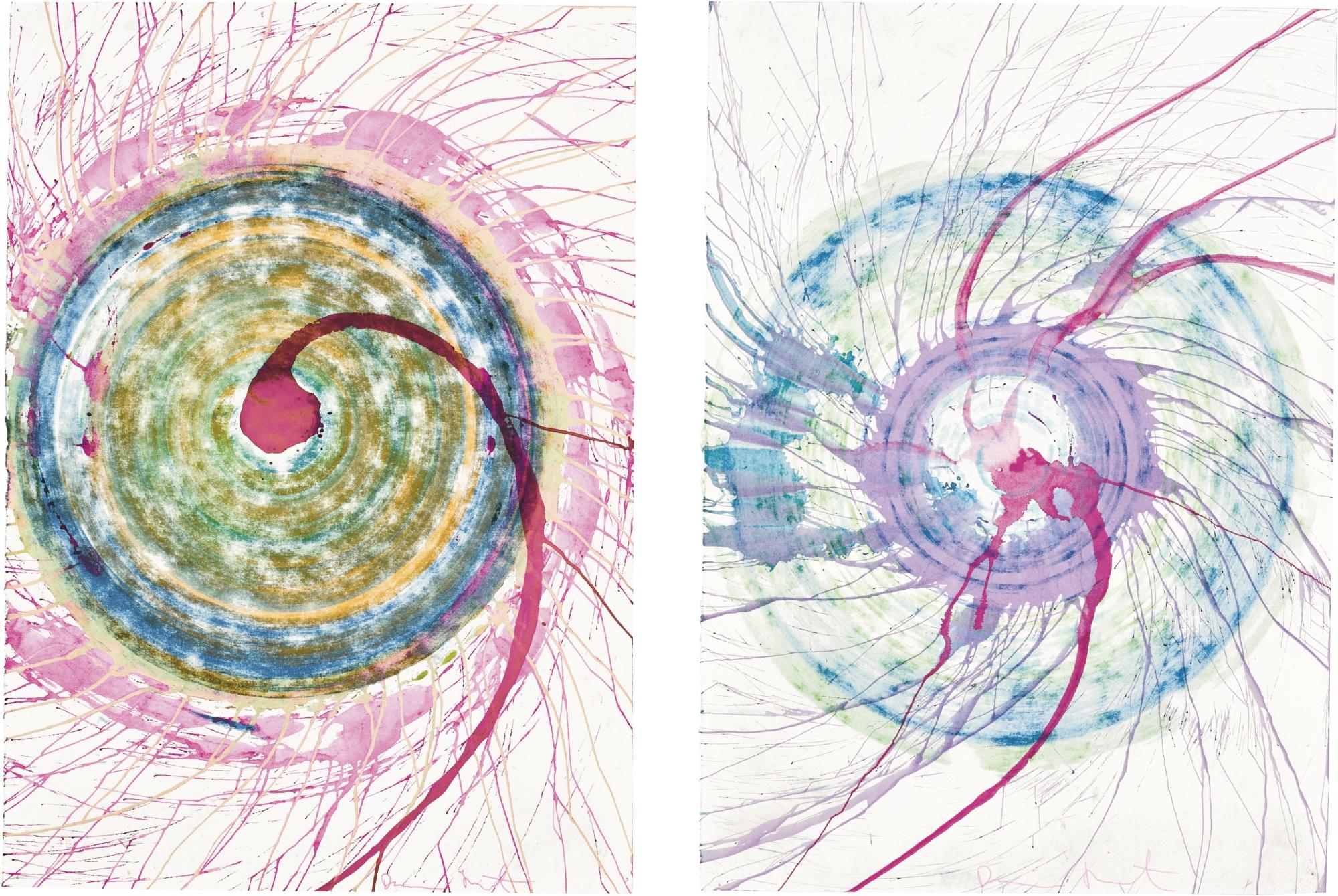 Damien Hirst - Spin Drawings