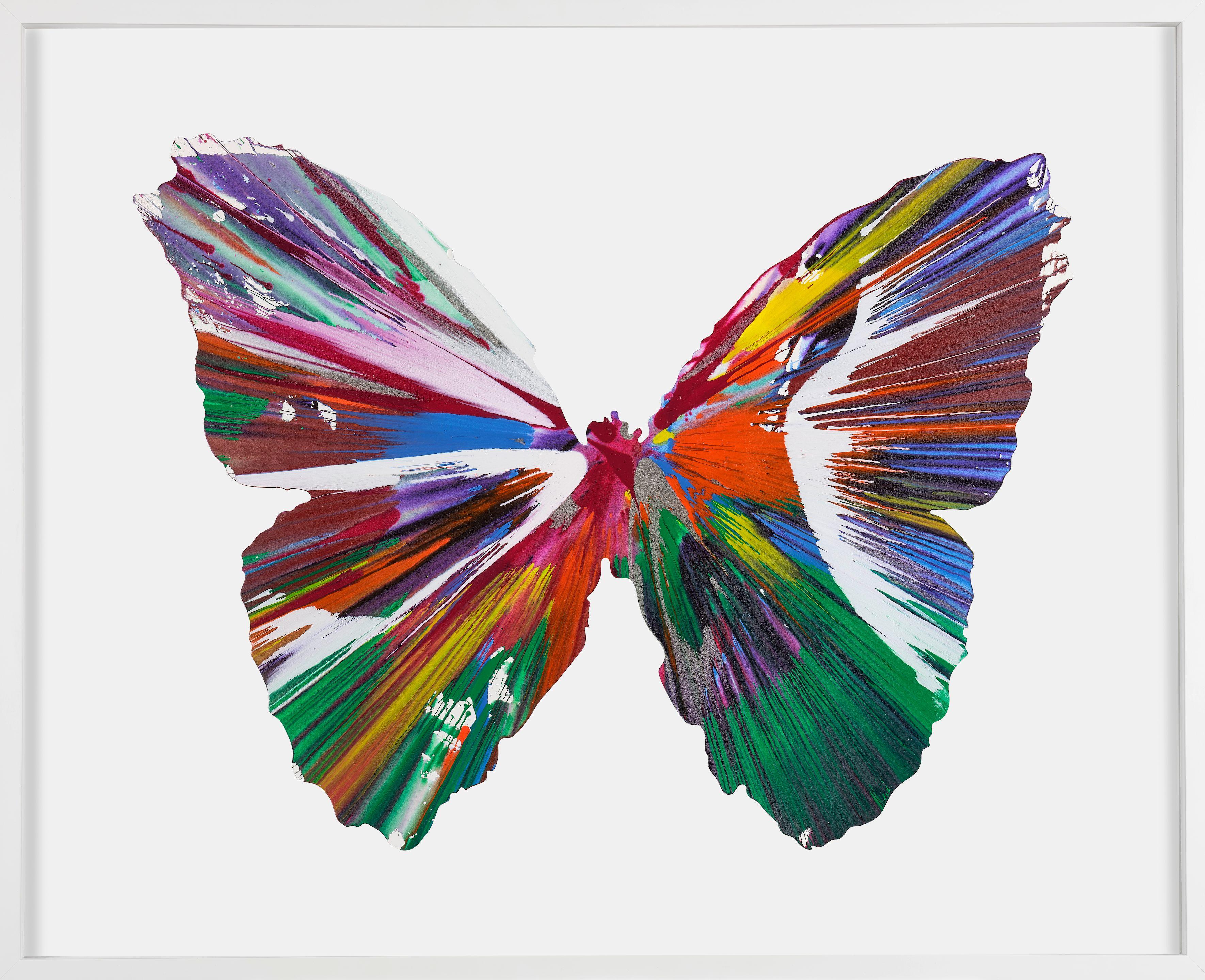 Damien Hirst - Untitled (Butterfly Spin Painting)