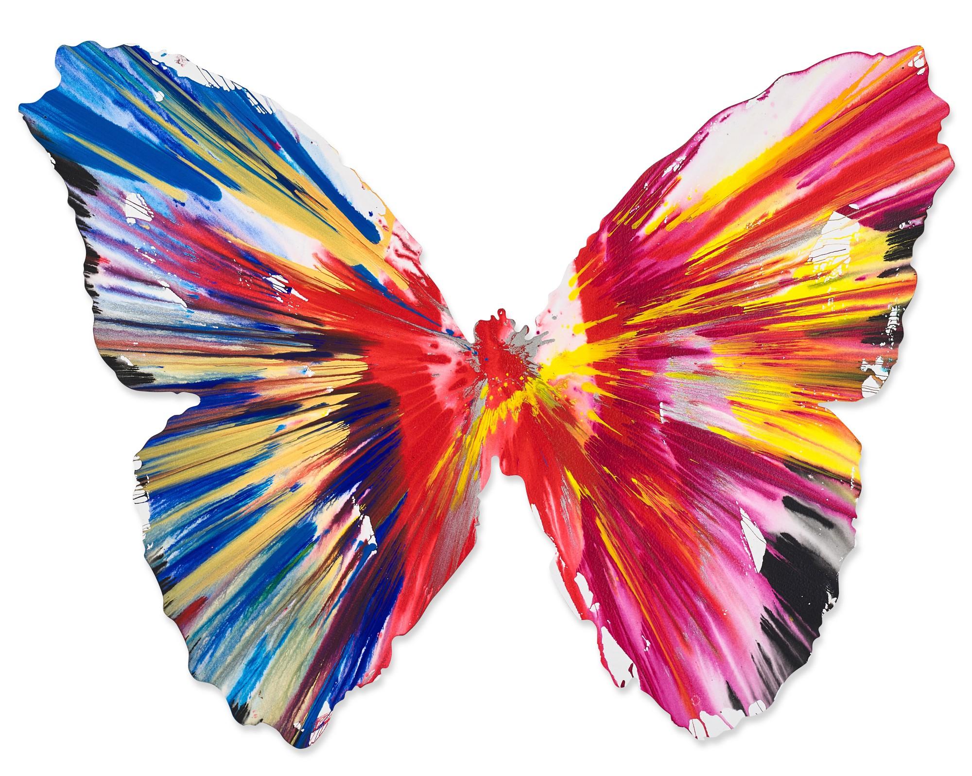 Damien Hirst - Untitled (Butterfly Spin Painting)