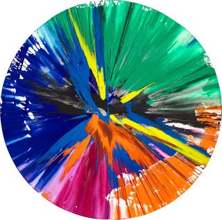 Damien Hirst - Untitled (Circle Spin Painting)