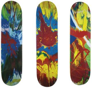 Damien Hirst - Untitled (Skateboard Deck/Spin) [Three Works]
