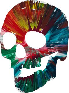 Damien Hirst - Untitled (Skull Spin Painting)
