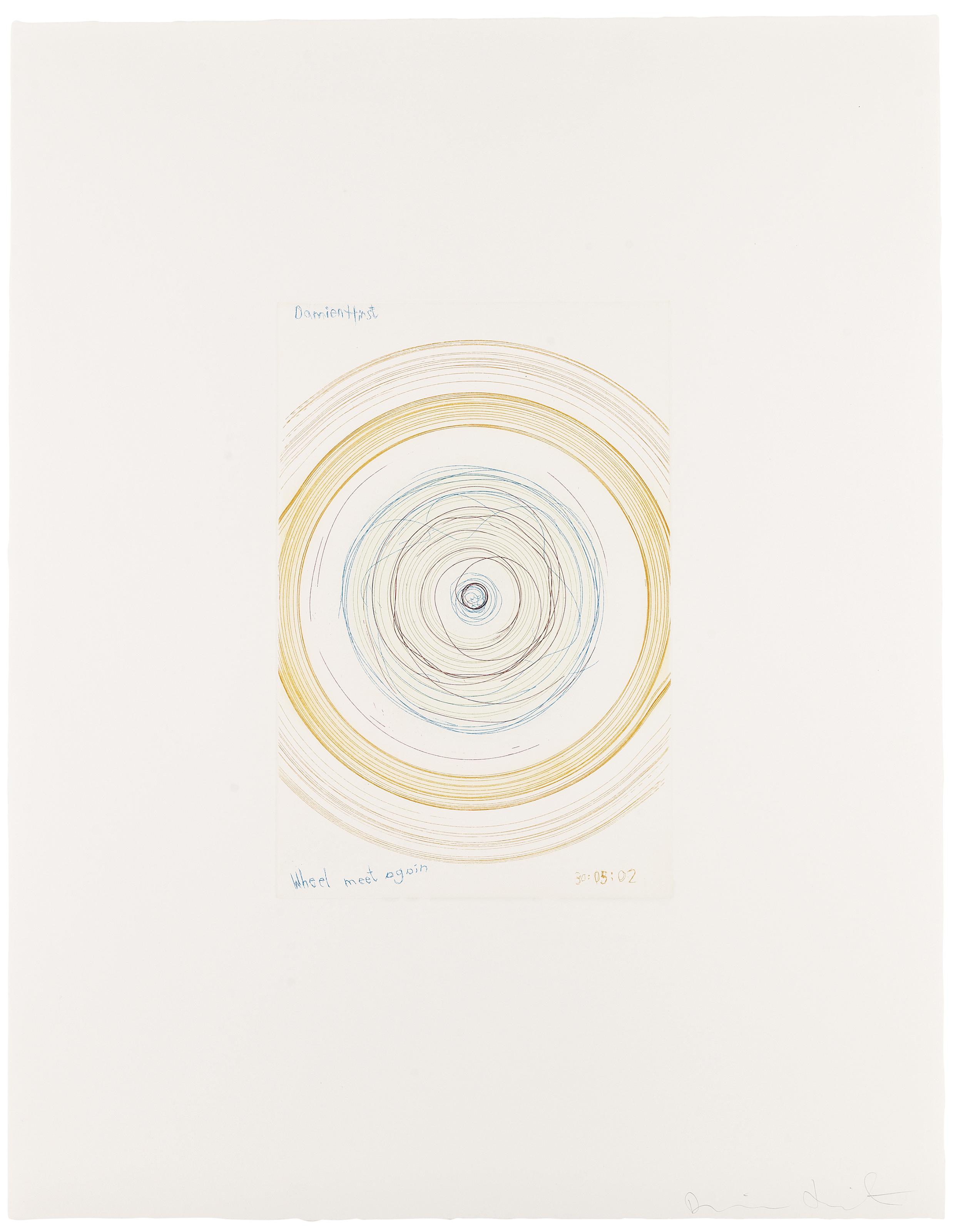Damien Hirst - Wheel meet again, from the portfolio In a Spin, The Action of the World on Things, Volume I