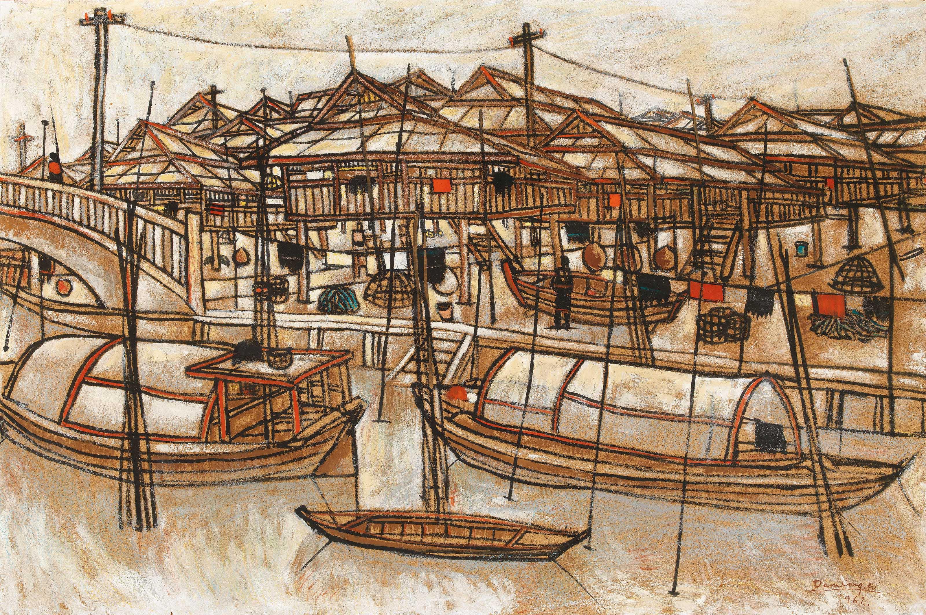 Damrong Wong-Uparaj - BOATS AND HOUSES ON STILTS