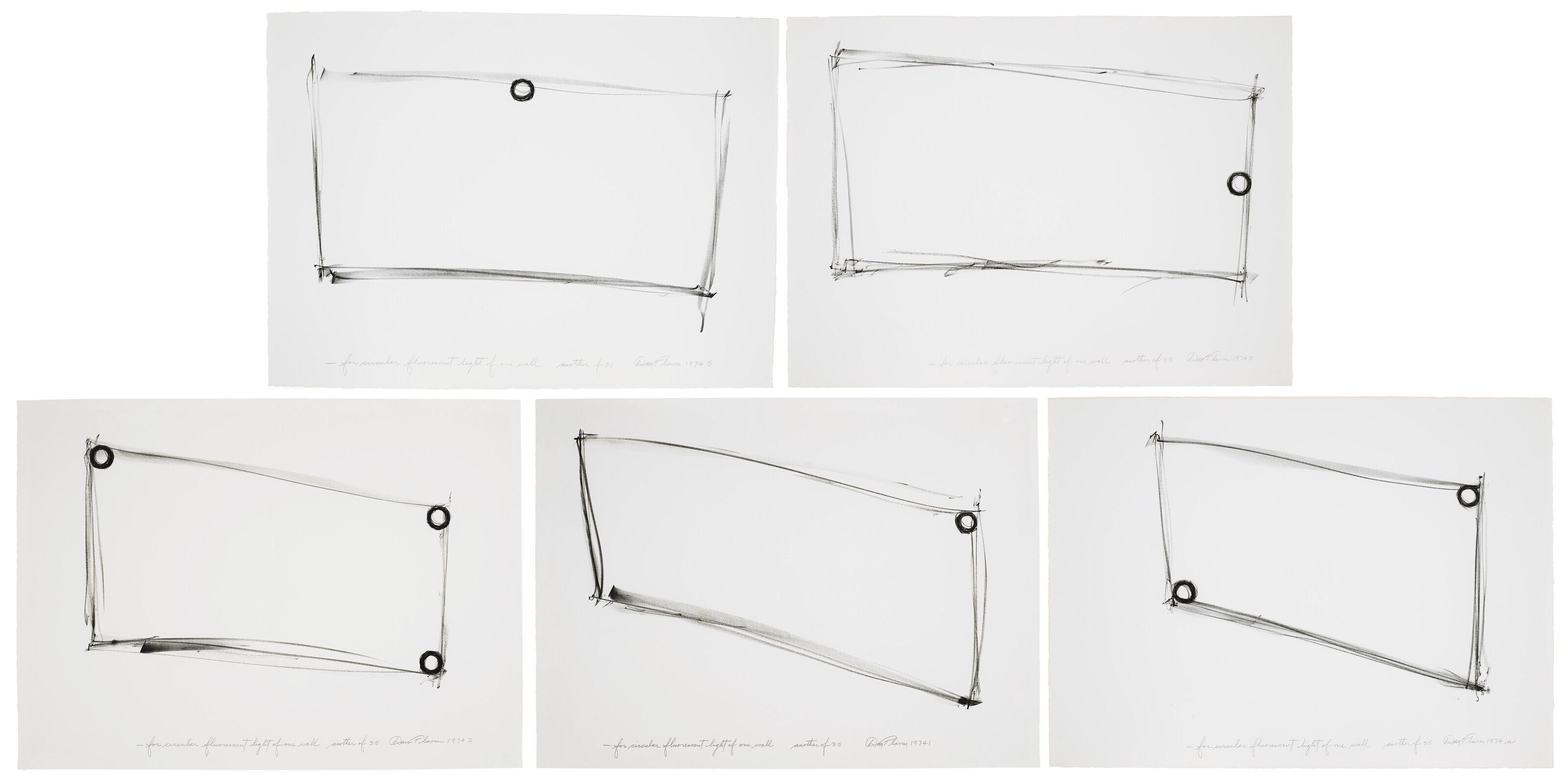 Dan Flavin - for one walled circular fluorescent light (to Heiner Friedrich)