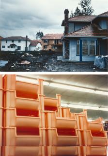 Dan Graham - 2 Bll.: „Baloon-Houses for Chinese Families, Vancouver, BC,