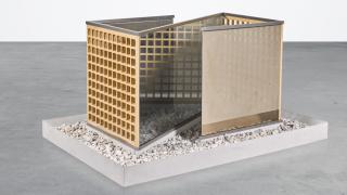 Dan Graham - Empty Shoji Screen Pergola / Two-Way Mirror Container