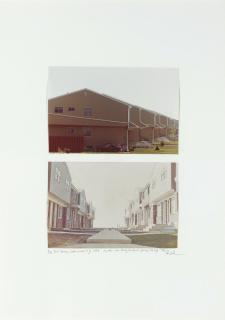 Dan Graham - top: Tract Housing, Staten Island, N.Y. 1978 bottom: New Housing Development, Jersey City, N.Y. 1966