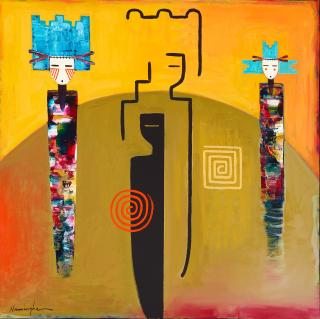 Dan Namingha - A Dan Namingha Painting, \