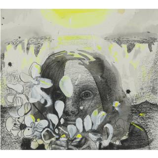 Dana Schutz - Girl With Flowers