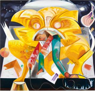 Dana Schutz - Lion Eating Its Tamer