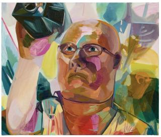 Dana Schutz - Man With A Video Camera
