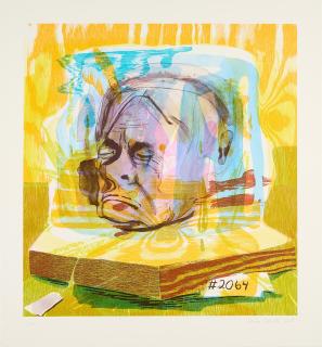 Dana Schutz - Ohne Titel (Head of Timothy Leary) (für Parkett 75).