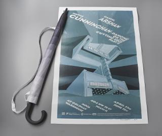 Daniel Arsham - Editioned Exhibition Poster; & Snarkitecture Gradient Umbrella