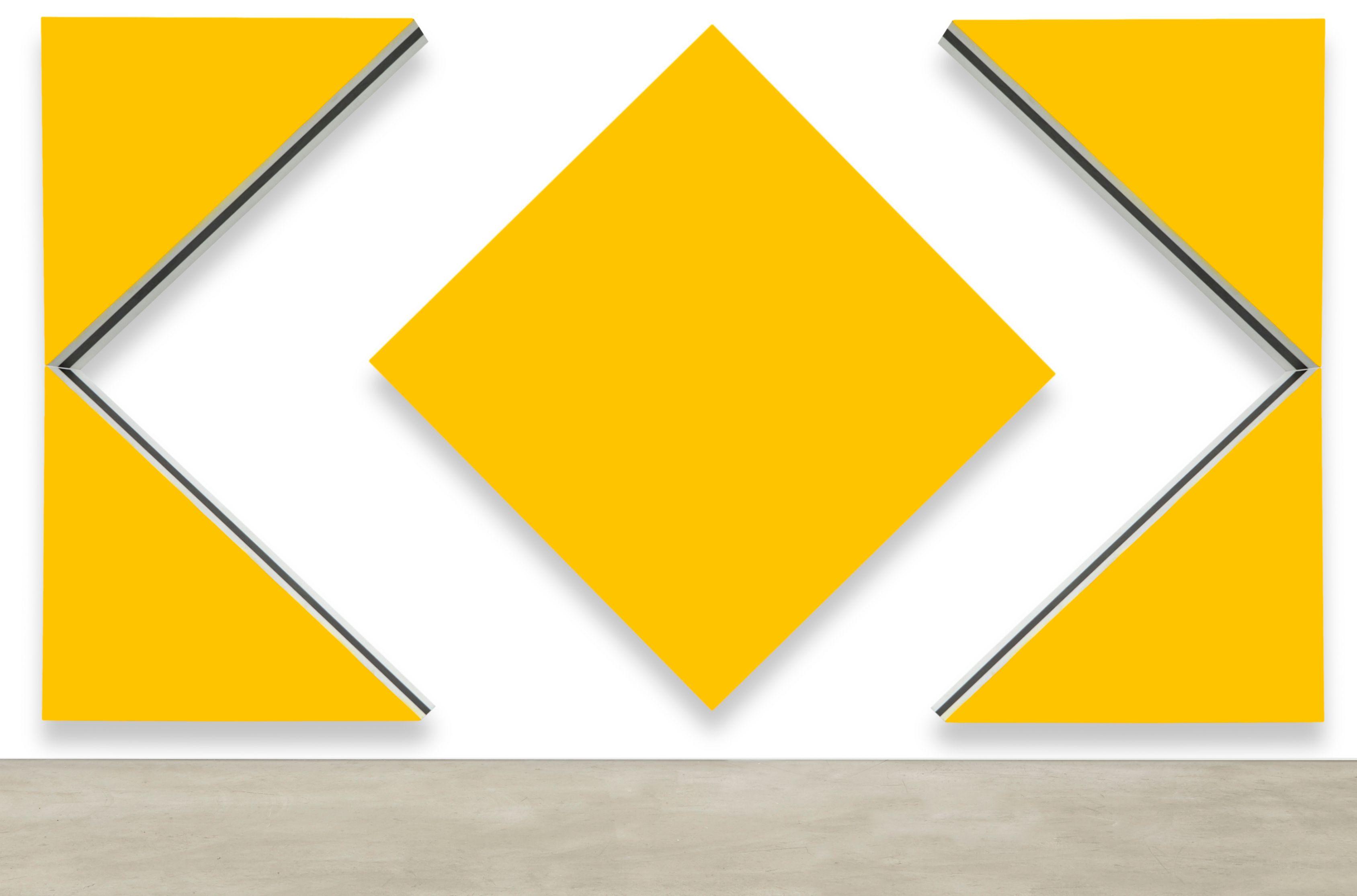 Daniel Buren - Cut-out: Situated Work in Five Parts, Traffic Yellow