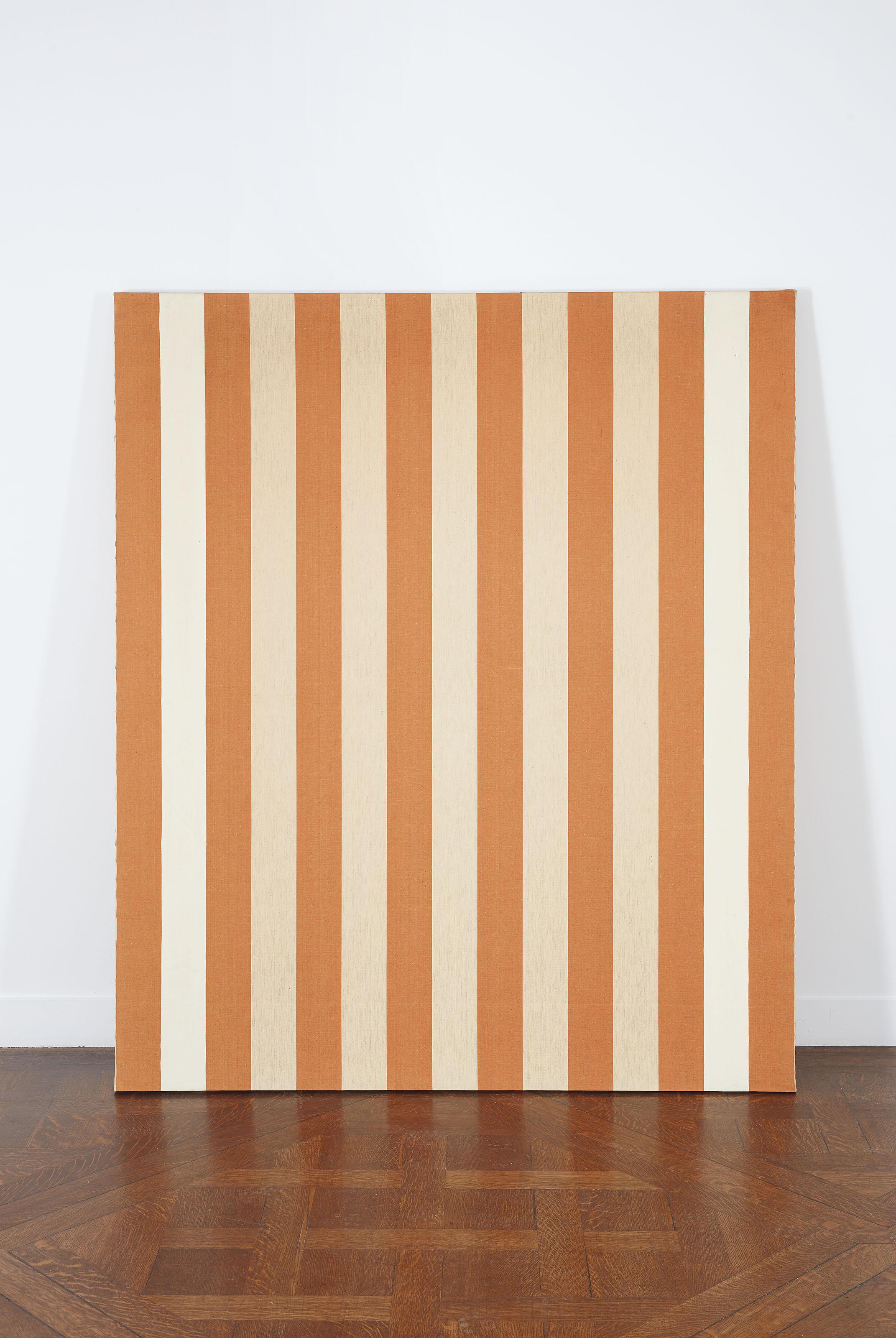 Daniel Buren - Peinture acrylique sur tissu rayé