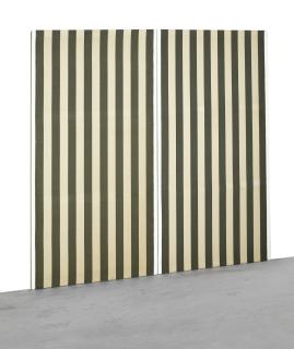 Daniel Buren - Points De Vue Ou Le Corridoscope - Extrait N°10, Travail Situé (Diptyque)