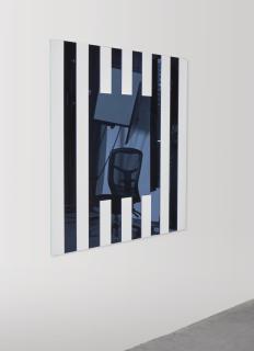 Daniel Buren - Travail Situé  Les Visages Colorés Vi B - Bleu