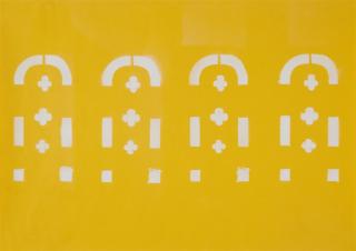 Daniel Buren - Untitled (Study for an exhibition at Kunstverein Hannover)