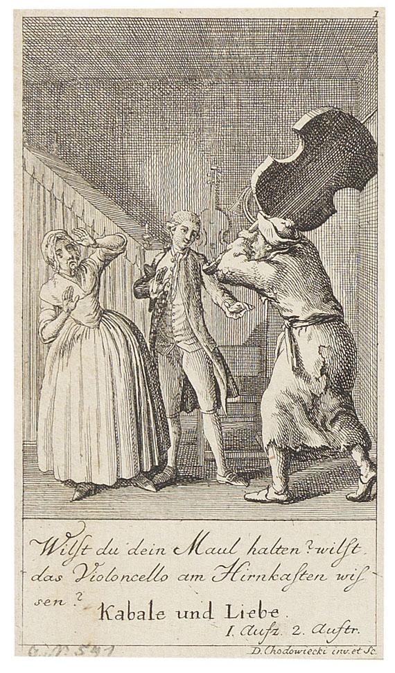 Daniel Chodowiecki - 12 Bll.: Illustrationen zu Schillers Drama \