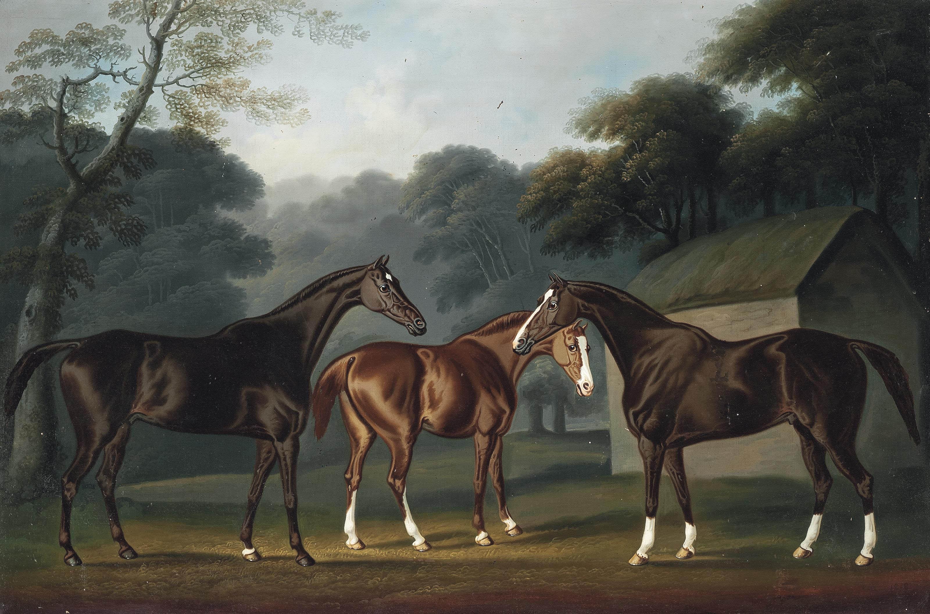 Daniel Clowes - Three hunters in a landscape