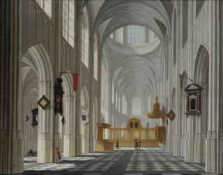 Daniel de Blieck - The Interior Of A Gothic Church