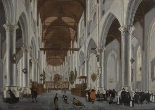 Daniel De Blieck - The Interior Of The Laurenskerk, Rotterdam, Looking East