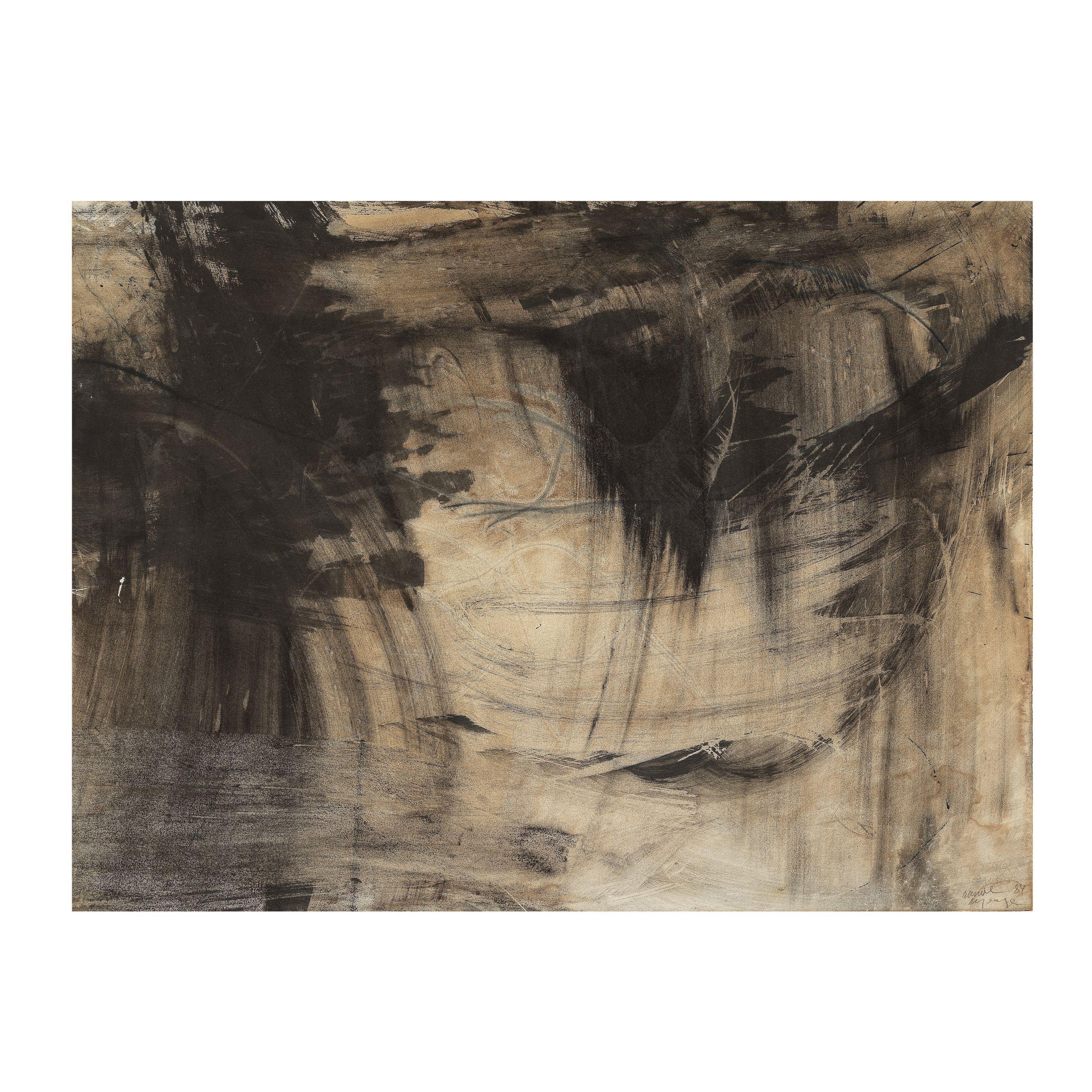 Daniel Dezeuze - Sans titre (deux œuvres) Série Lascaux