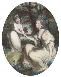 Daniel Gardner, R.A. - A mother and child