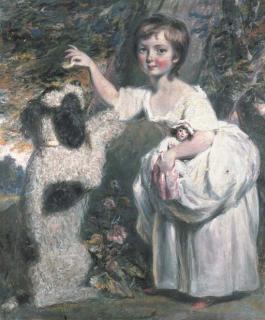 Daniel Gardner - Portrait of Anne Charlotte de Lancy, later Mrs. John Loudon of Wildam, with her dog