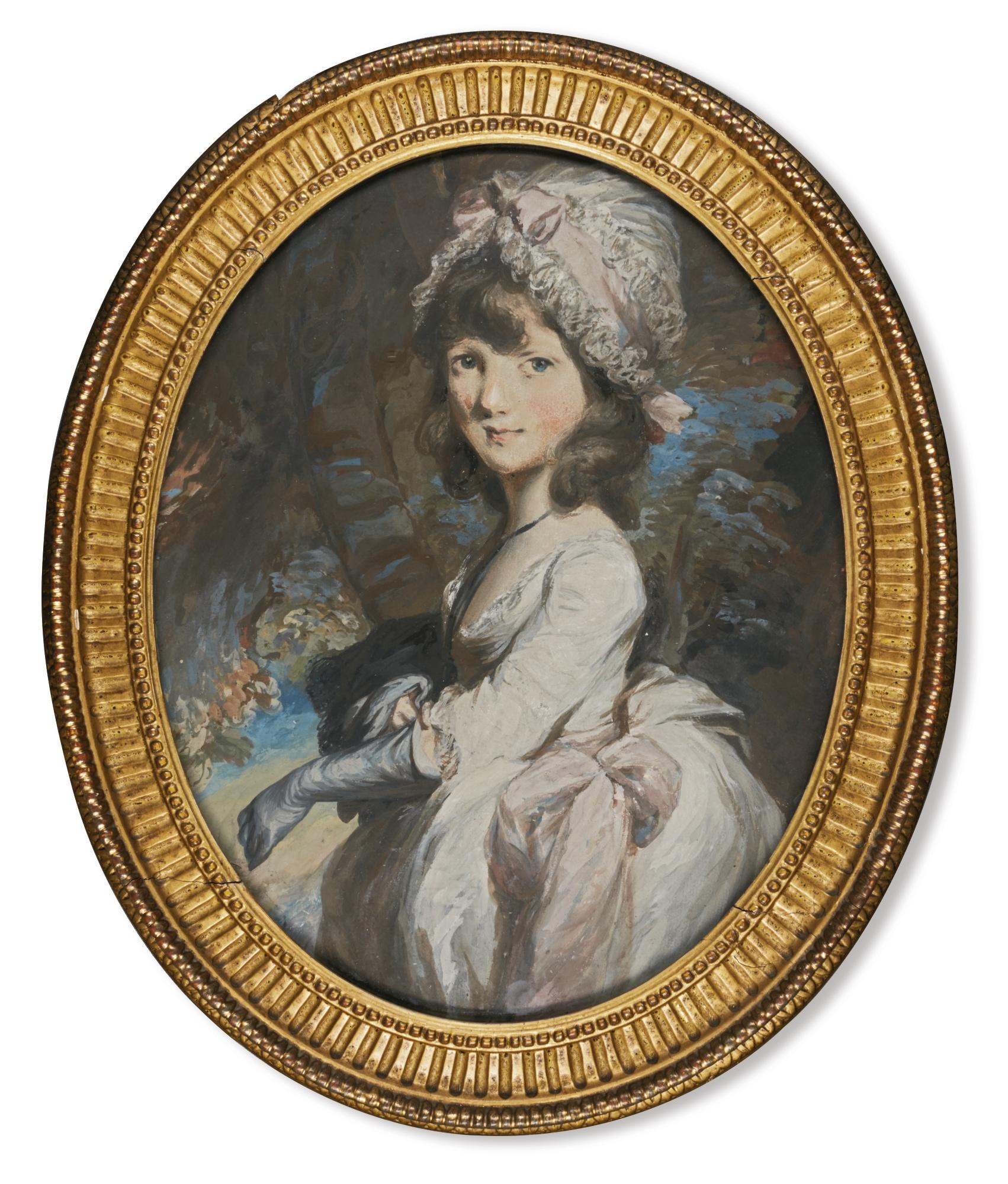 Daniel Gardner - Portrait Of Caroline Rumbold, Later Mrs Adolphe-Lazare De St Clair (1786-1848)