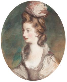 Daniel Gardner - Portrait of Mary Isabella, Duchess of Rutland, half-length