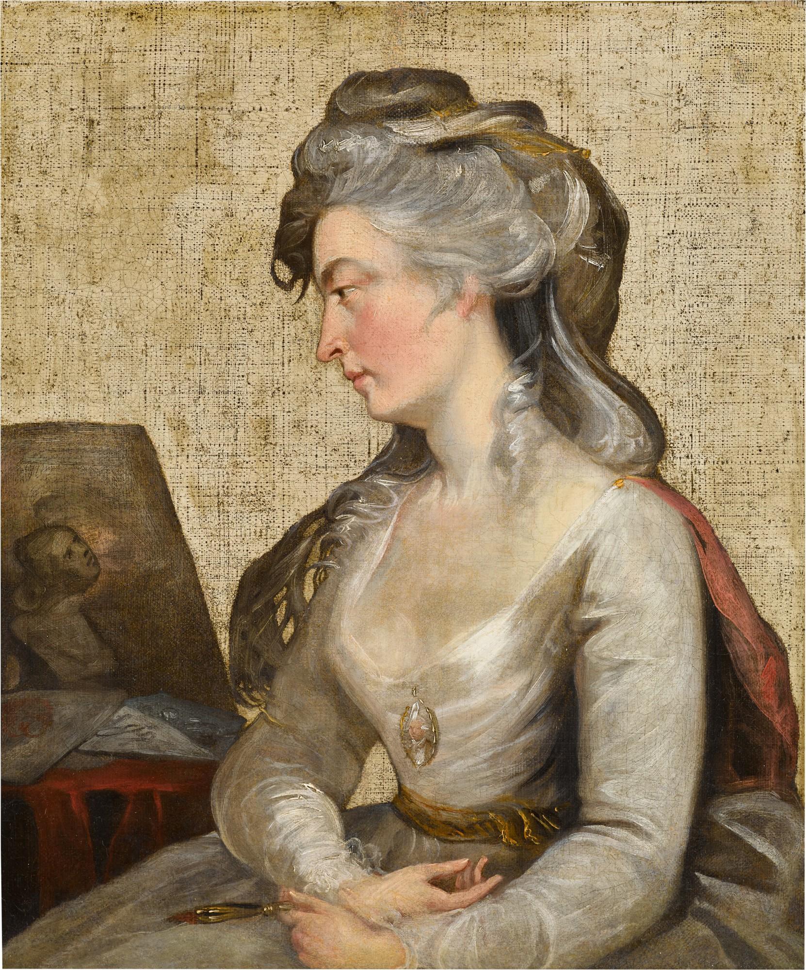 Daniel Gardner - Portrait of the sculptor Anne Seymour Damer (1748-1828)