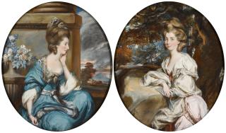 Daniel Gardner - Portraits Of The Hon. Mary Shuttleworth (D. 1777); And Her Sister, Anna Maria, Suo Jure 9Th Baroness Forrester (D. 1808)