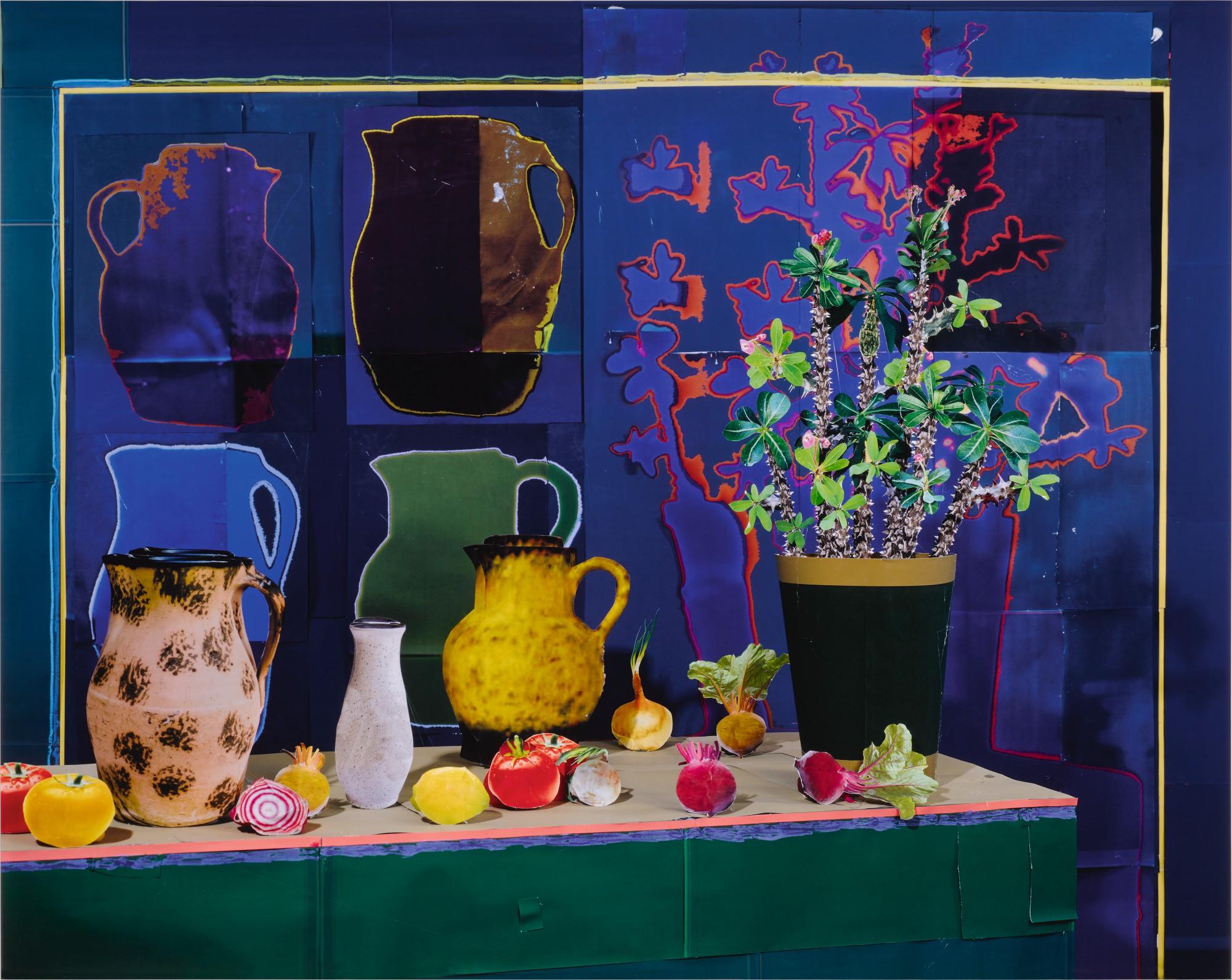 Daniel Gordon - \'Still Life With Vase Shadows And Vegetables\'