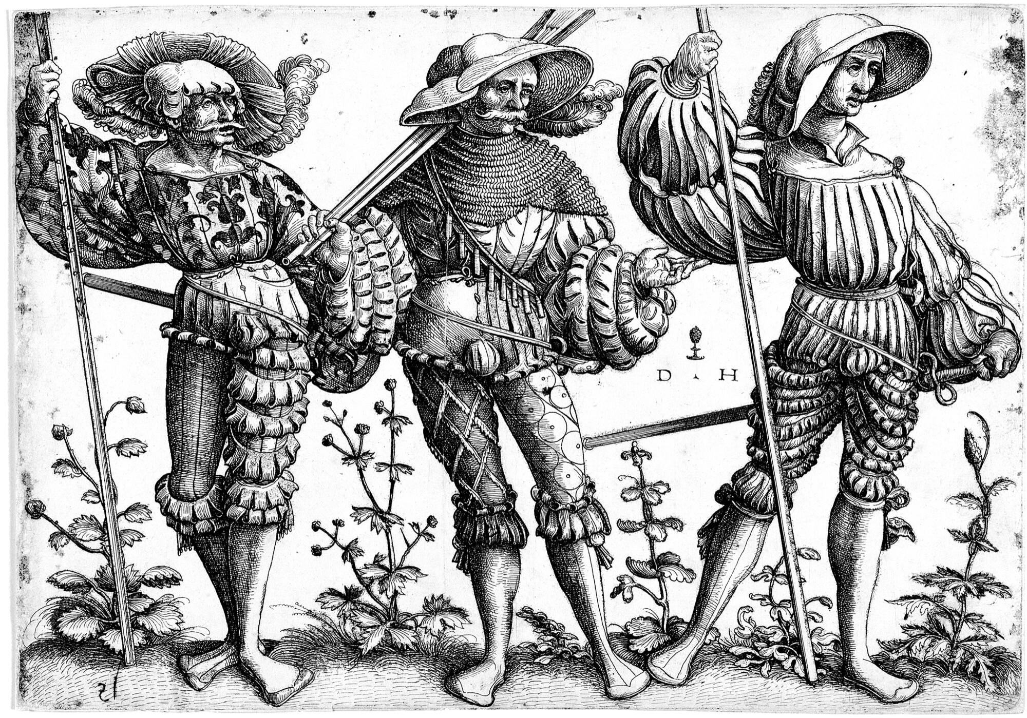 Daniel Hopfer - Drei Landsknechte I.