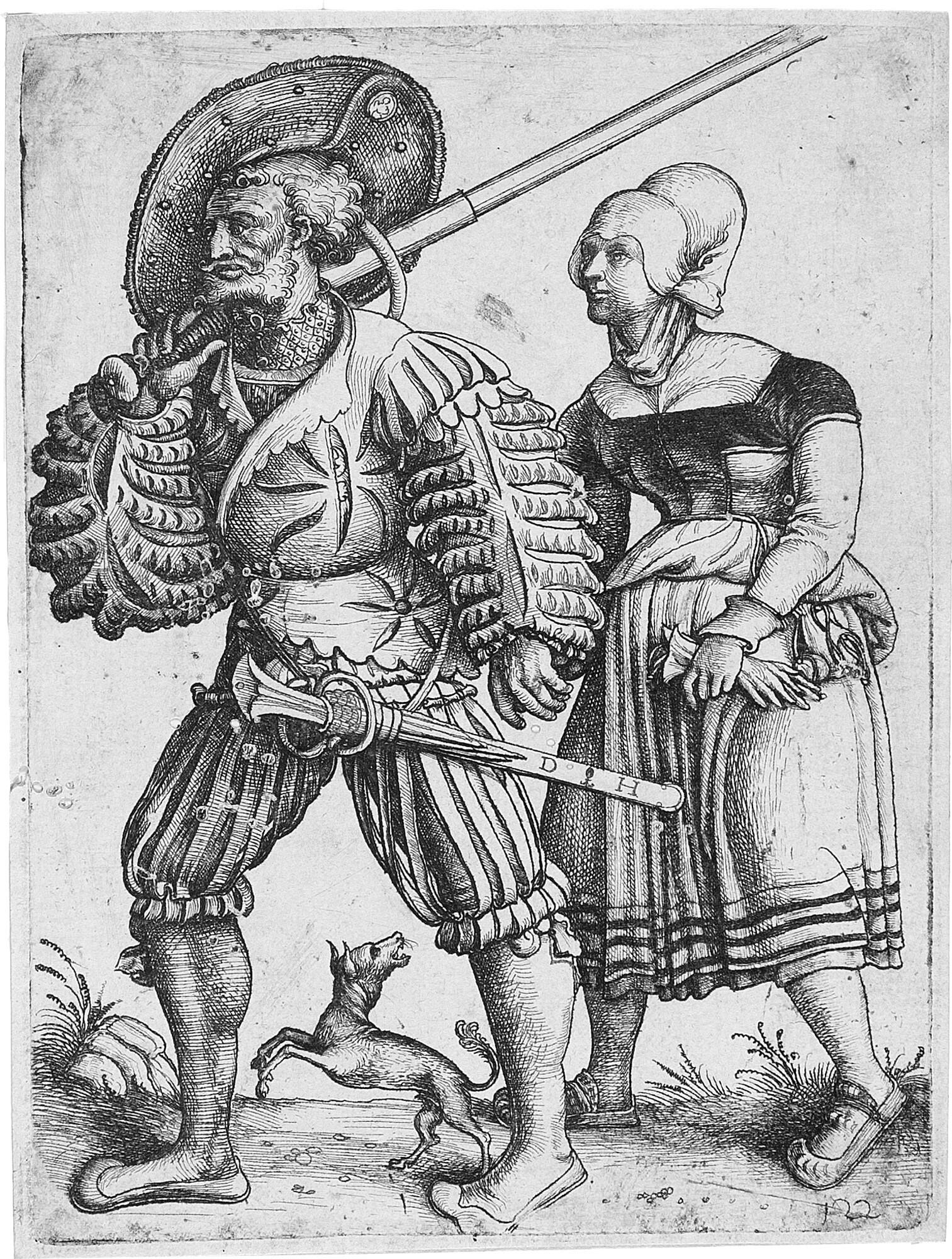 Daniel Hopfer - Ein Landsknecht mit seiner Frau II.
