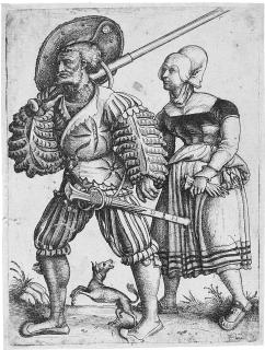 Daniel Hopfer - Ein Landsknecht mit seiner Frau II.