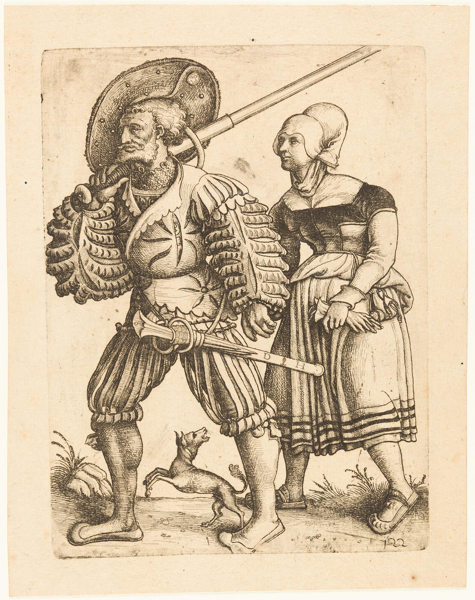 Daniel Hopfer - Ein Landsknecht mit seiner Frau II