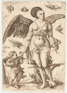 Daniel Hopfer - „Frau Venus“ mit Amor und Teufel