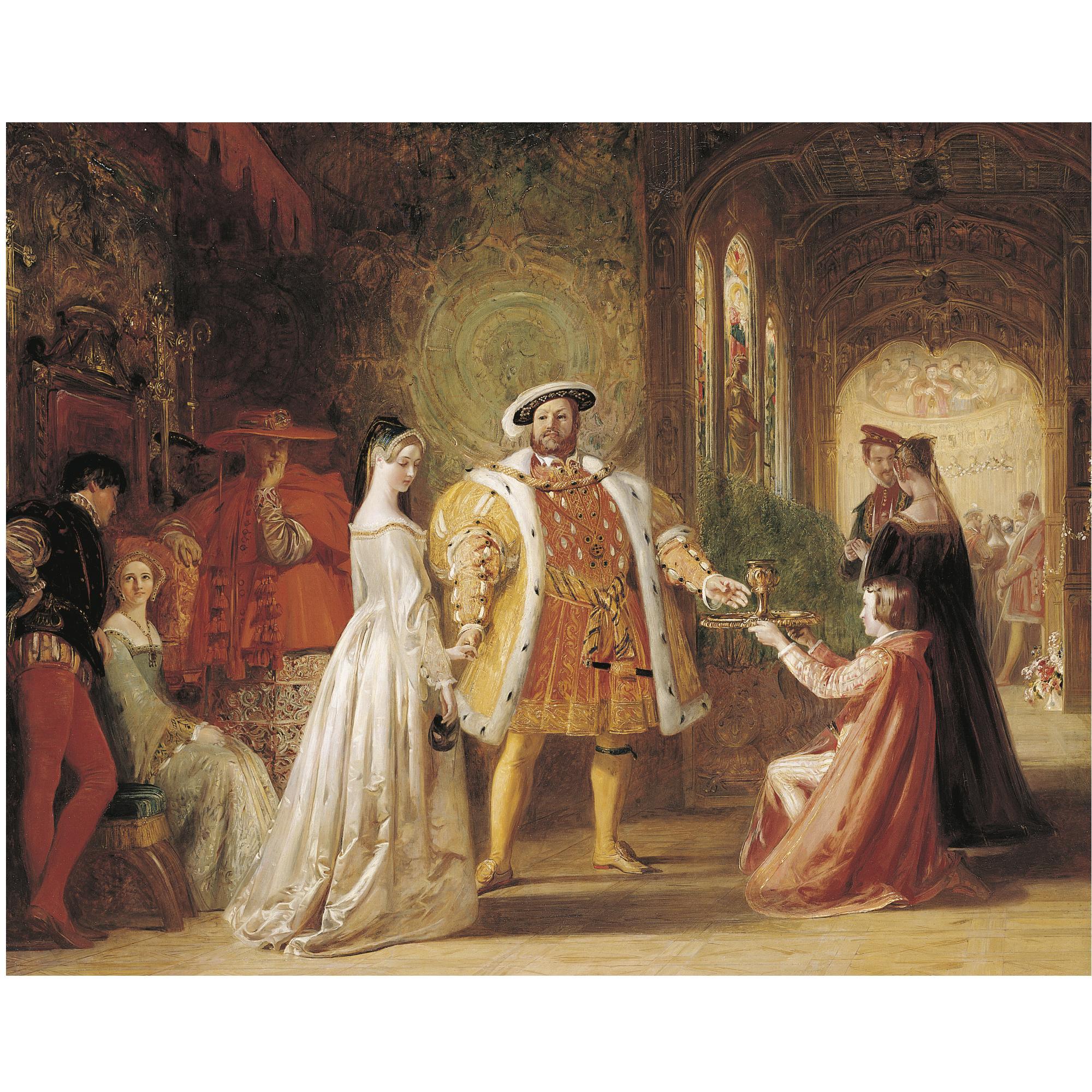 Daniel Maclise, R.A. - British Henry Viii\'S First Interview With Anne Boleyn