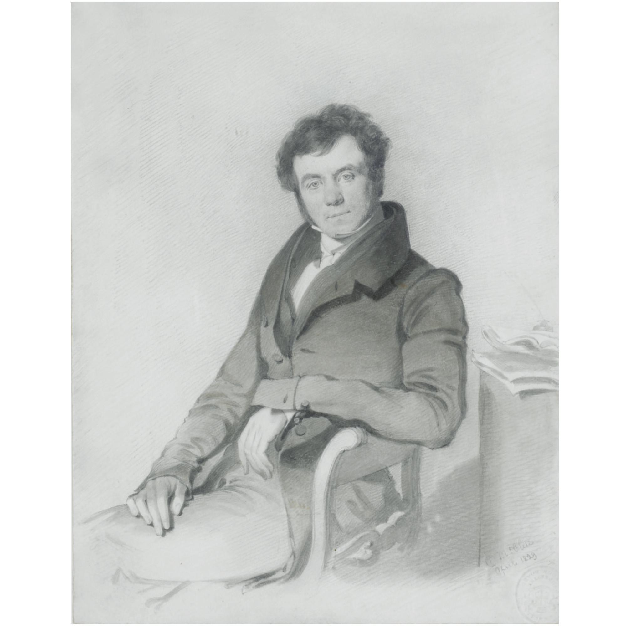 Daniel Maclise, R.A. - Portrait Of A Gentleman