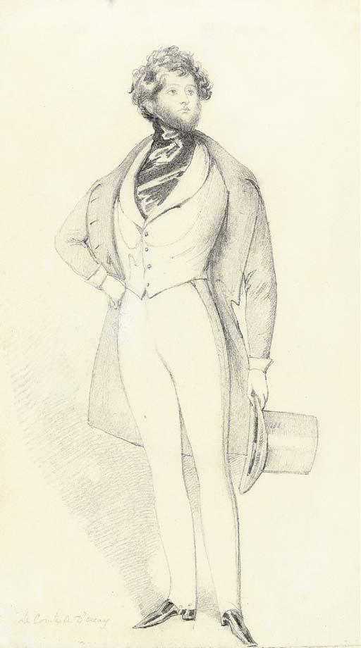 Daniel Maclise, R.A. - Portrait of Count D\'Orsay, Full-Length